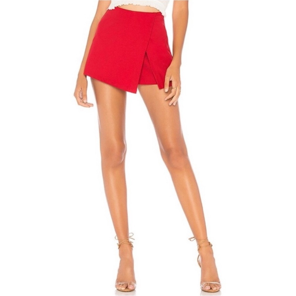 Superdown Red Skort